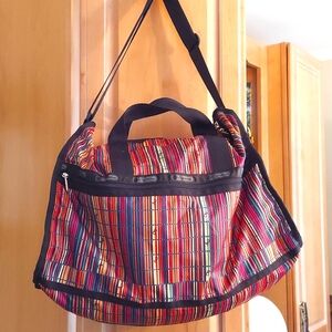 DVF LeSportsac Set Of 3! Includes Large Duffle Bag, Small Purse, & Zip Case! NEW